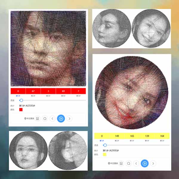 数字油画、钻石画、图钉画、像素画、绕线画、蚊香画、螺旋画